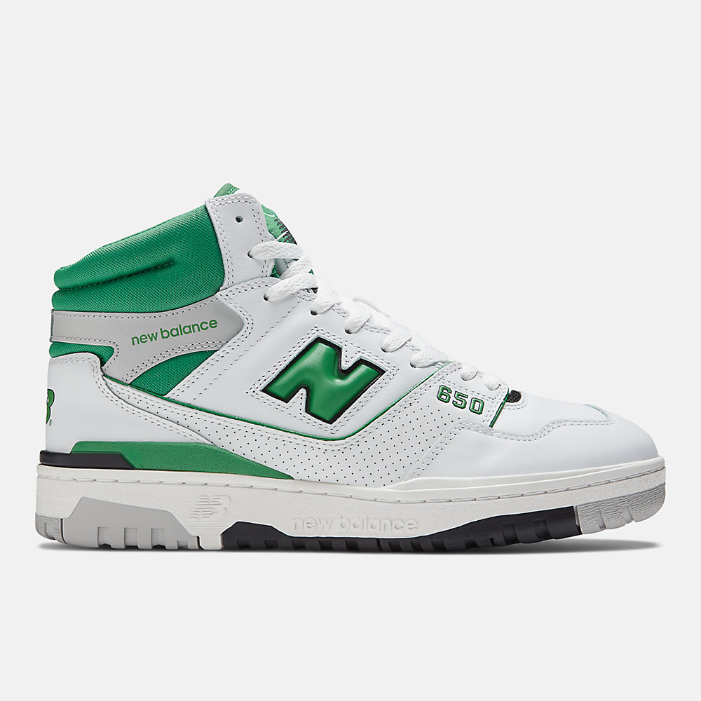 New Balance 650 Shoes White with Green